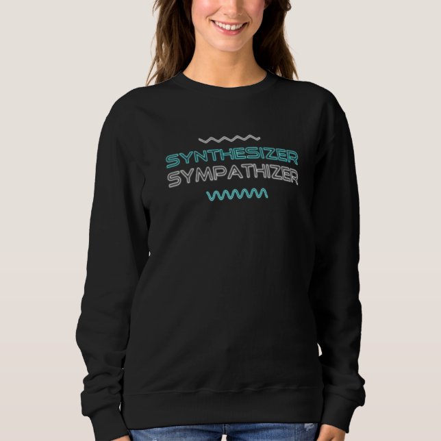 Synthesizer Sympathizer 80er Synthwave Modular Syn Sweatshirt (Vorderseite)