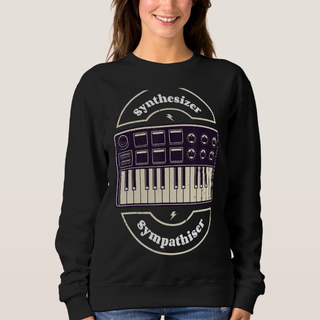 Synthesizer Sympathizer Analog Synth Modular Synth Sweatshirt (Vorderseite)