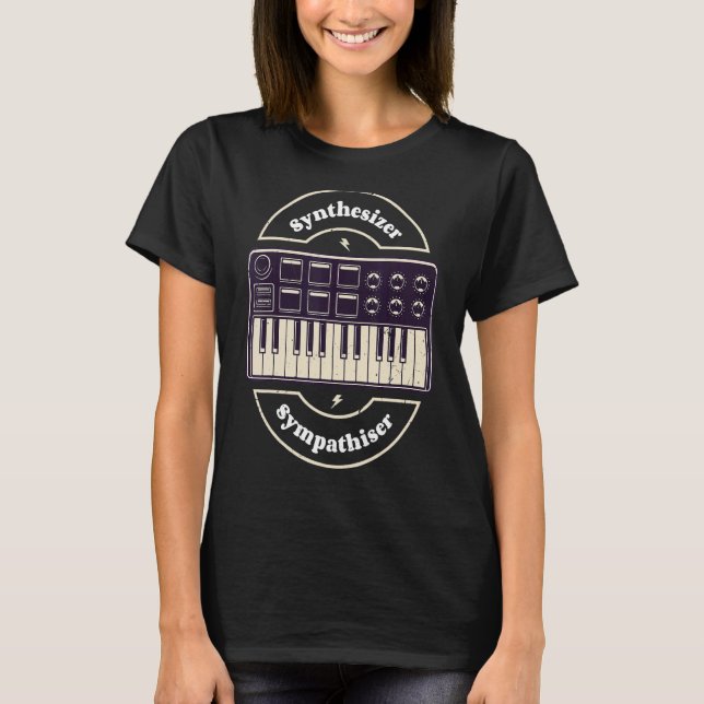 Synthesizer Sympathizer Analog Synth Modular Synth T-Shirt (Vorderseite)