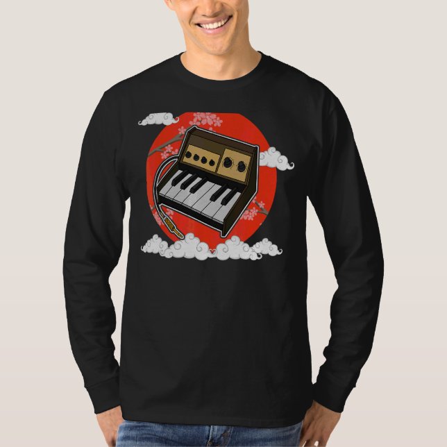 Synthesizer Synth Keyboard Electronic Musicians Mo T-Shirt (Vorderseite)
