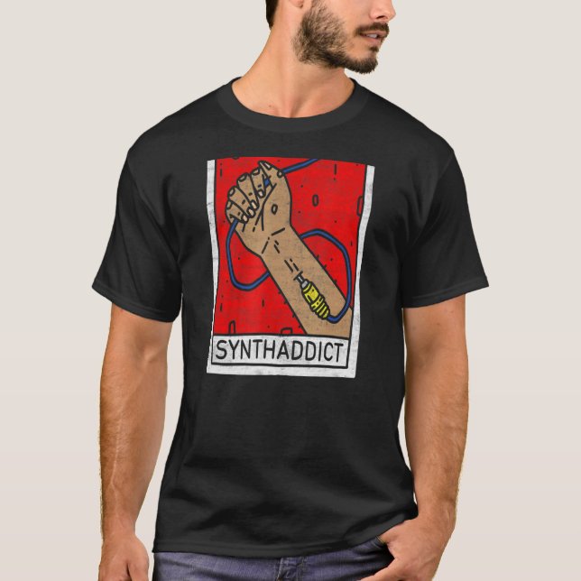 Synthesizer Synthaddict DJ Studio Daw Producer Ana T-Shirt (Vorderseite)