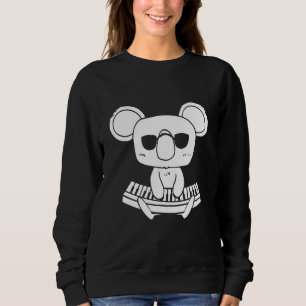 Synthesizer-Tastatur-Instrument Koala als Tastatur Sweatshirt