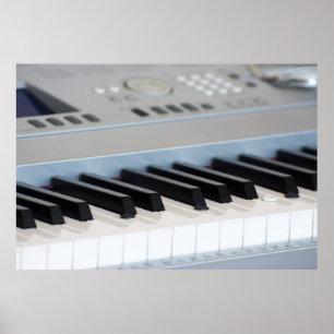 Synthesizer-Tastatur Poster
