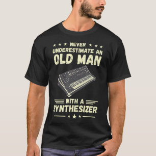 Synthesizer Unterschätze einen alten Mann Modular T-Shirt