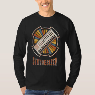 Synthesizer Vintage Klassische Retro Musik Liebe T-Shirt