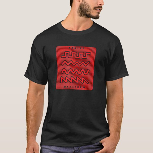 Synthesizer Waveform 1 T-Shirt (Vorderseite)