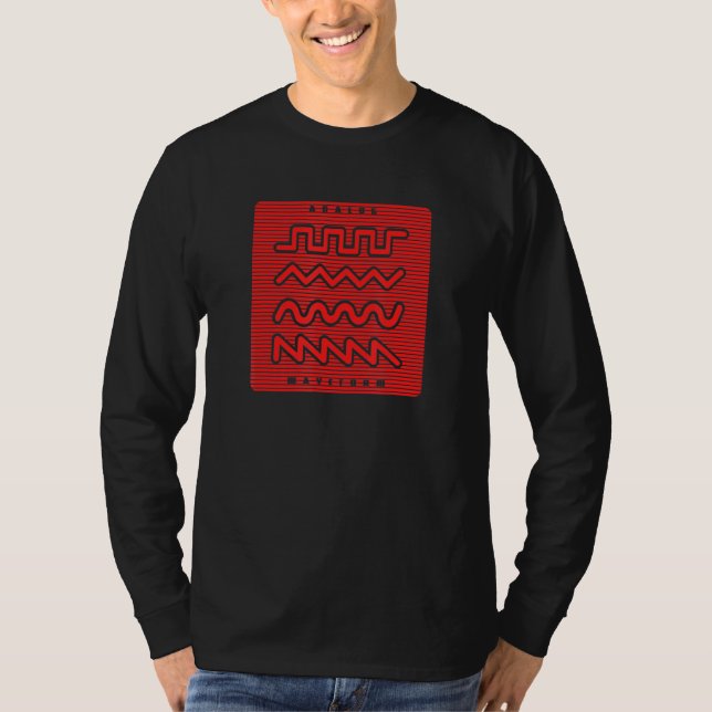 Synthesizer Waveform 1 T-Shirt (Vorderseite)
