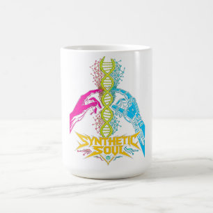 Synthetische Seele DNA Grafik Herren T-Shirt Kaffeetasse