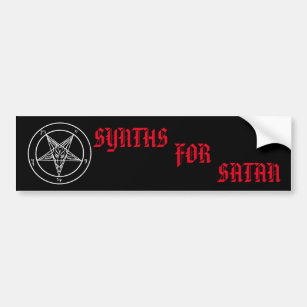 Synths für Satan Aufkleber Autoaufkleber