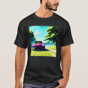 Synthwave Car outrun retrowave futuresynth scfi T-Shirt