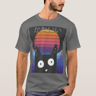Synthwave Japan 80er Manga Harajuku Otaku Grapha T-Shirt