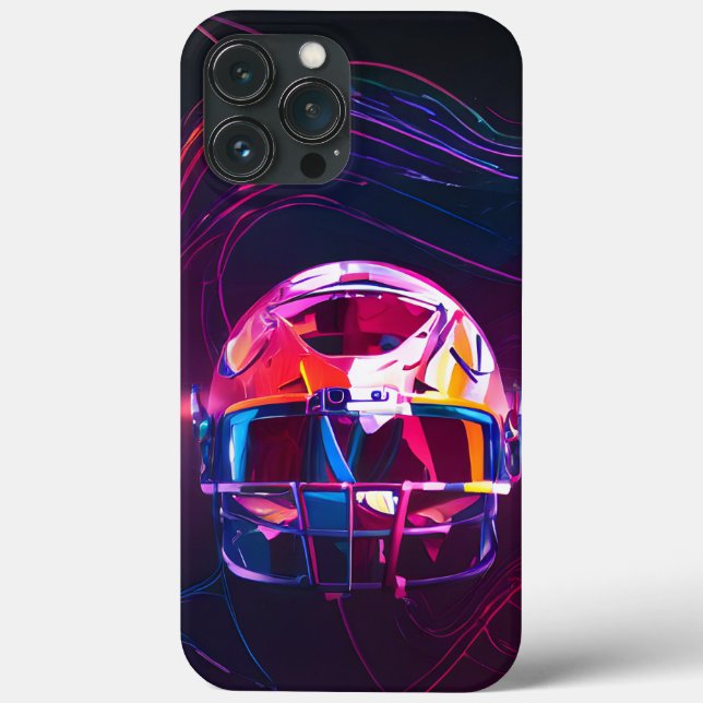 Synthwave NFL Case-Mate iPhone Hülle (Rückseite)