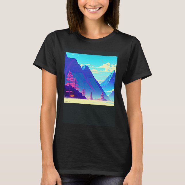Synthwave-Outrun Retrowave-futuresynth sci 12 T-Shirt (Vorderseite)