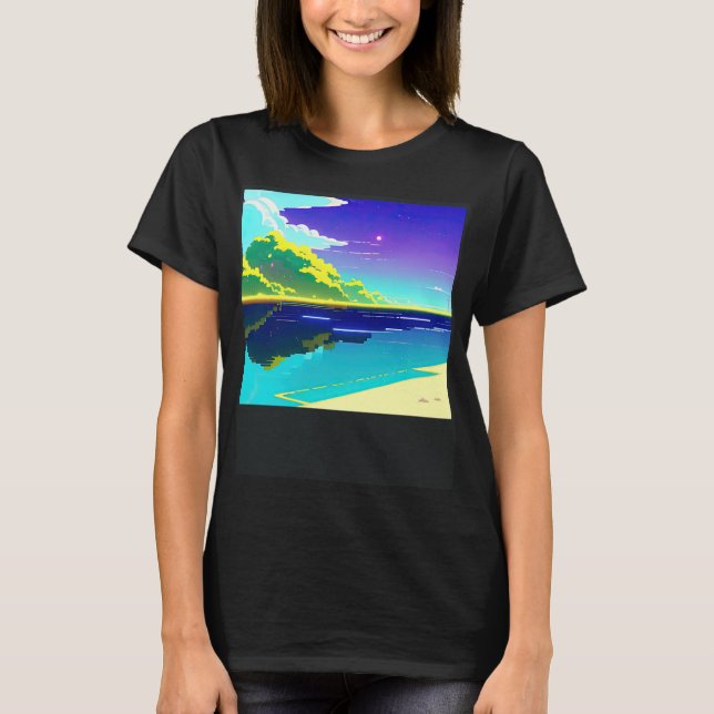 Synthwave-Outrun Retrowave-futuresynth sci 14 T-Shirt (Vorderseite)