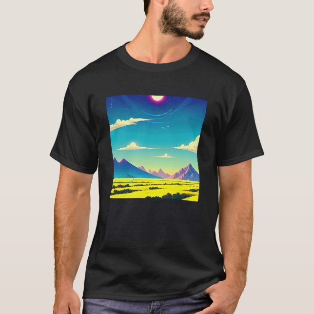 Synthwave-Outrun Retrowave-futuresynth sci 15 T-Shirt (Vorderseite)