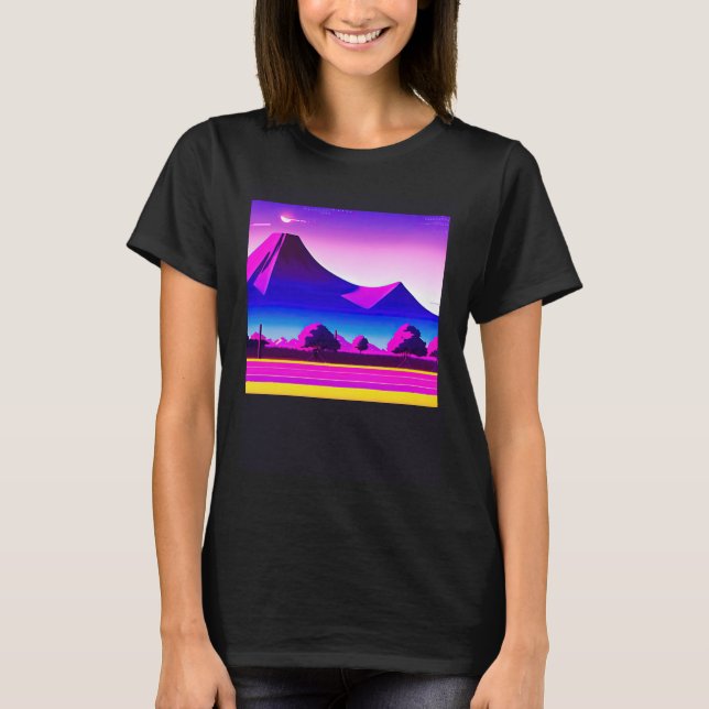 Synthwave-Outrun Retrowave-futuresynth sci 28 T-Shirt (Vorderseite)