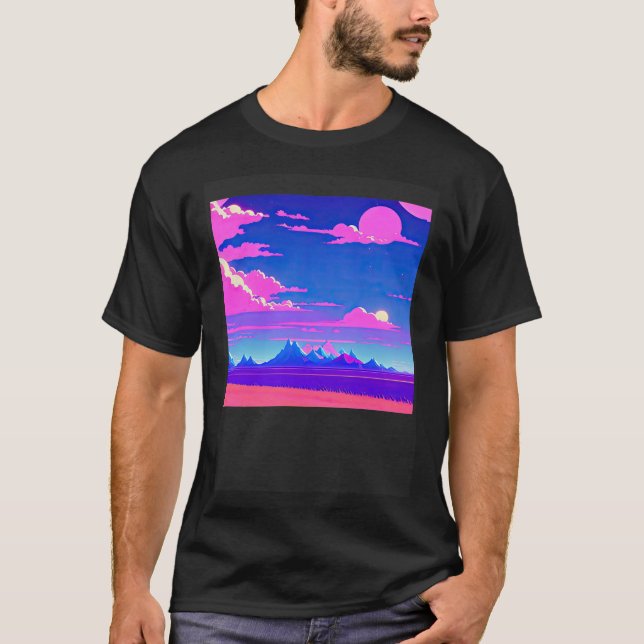 Synthwave-Outrun Retrowave-futuresynth sci fi 51 T-Shirt (Vorderseite)