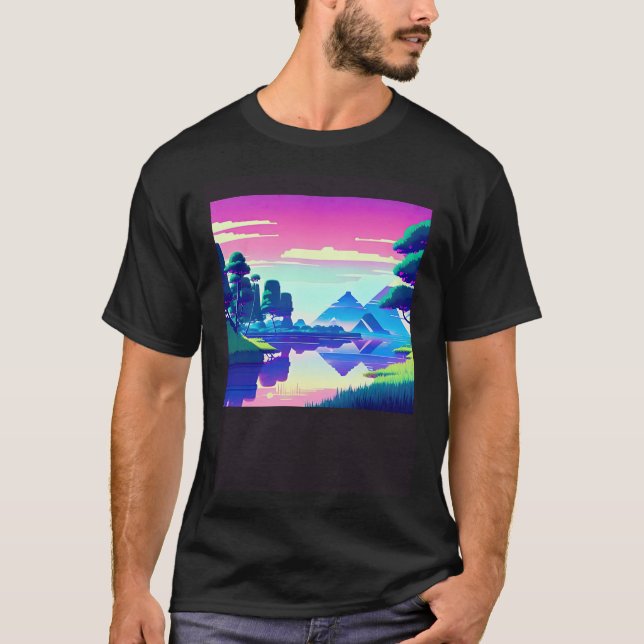 Synthwave outrun retrowave futuresynth sci fi  81 T-Shirt (Vorderseite)