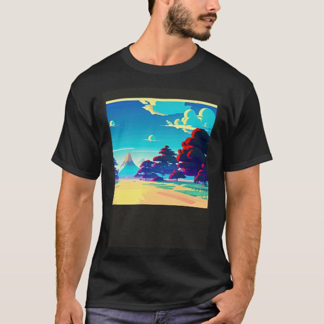 Synthwave outrun retrowave futuresynth sci fi 88 T-Shirt (Vorderseite)