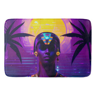 Synthwave Pharaoh Badematte