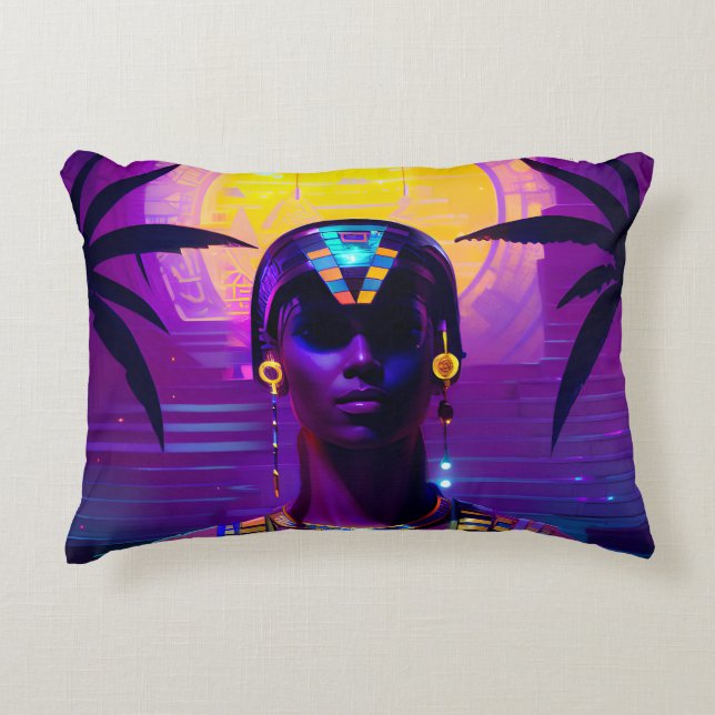 Synthwave Pharaoh Dekokissen (Vorderseite)