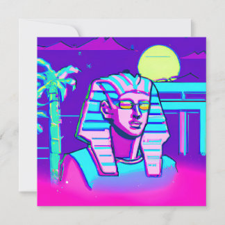 Synthwave Pharaoh Einladung