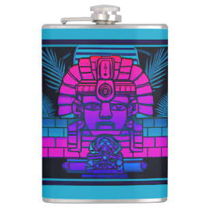 Synthwave Pharaoh Flachmann