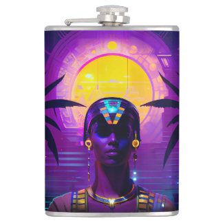Synthwave Pharaoh Flachmann