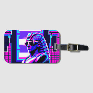 Synthwave Pharaoh Gepäckanhänger