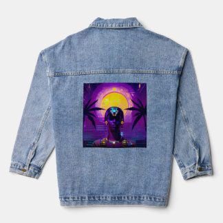 Synthwave Pharaoh Jeansjacke