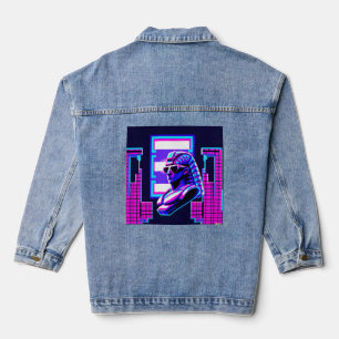 Synthwave Pharaoh Jeansjacke
