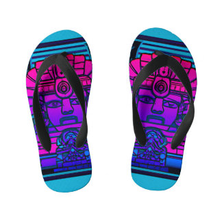 Synthwave Pharaoh Kinderbadesandalen