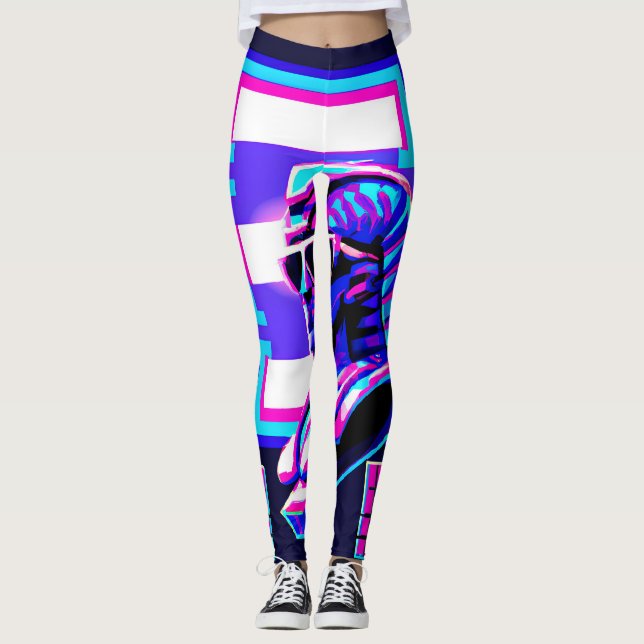 Synthwave Pharaoh Leggings (Vorderseite)