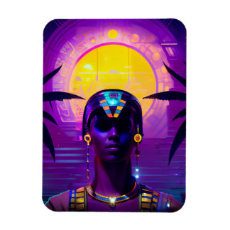 Synthwave Pharaoh Magnet