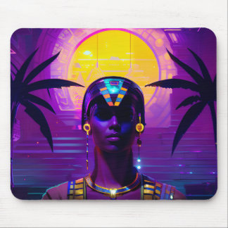 Synthwave Pharaoh Mousepad