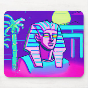Synthwave Pharaoh Mousepad