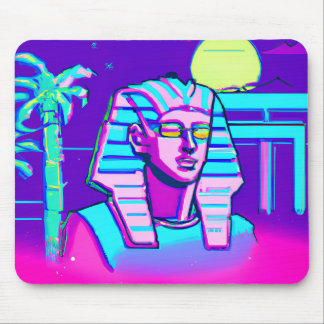 Synthwave Pharaoh Mousepad