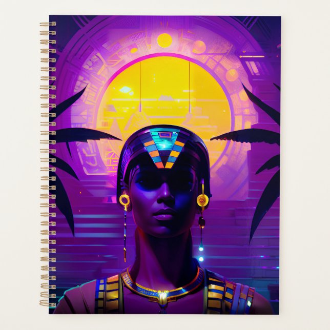 Synthwave Pharaoh Planer (Vorderseite)