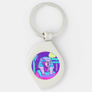 Synthwave Pharaoh Schlüsselanhänger