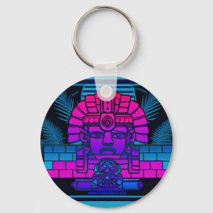Synthwave Pharaoh Schlüsselanhänger