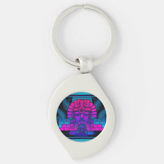 Synthwave Pharaoh Schlüsselanhänger