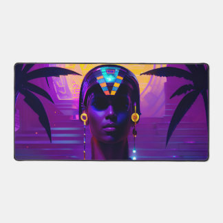 Synthwave Pharaoh Schreibtischunterlage