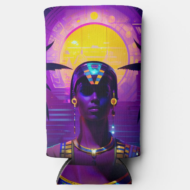 Synthwave Pharaoh Selters Dosenkühler (Vorderseite)