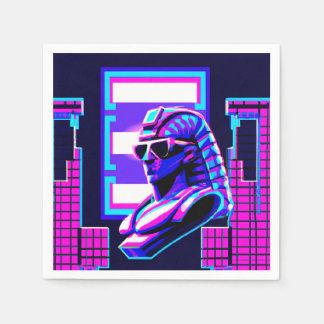 Synthwave Pharaoh Serviette