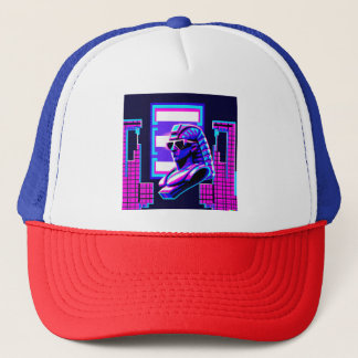Synthwave Pharaoh Truckerkappe