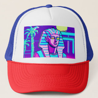Synthwave Pharaoh Truckerkappe