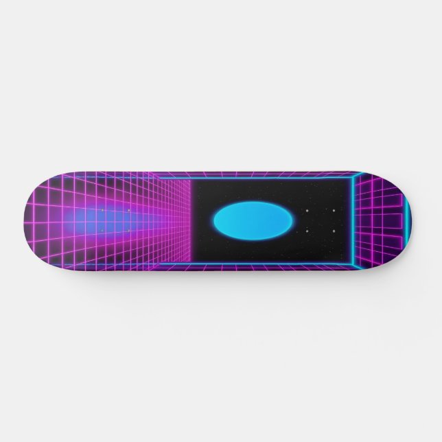 Synthwave Shred Edition 1 Skateboard (Horizontal)