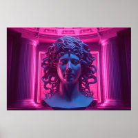 Synthwave Sirens: Vaporwave-Begegnung mit Medusa