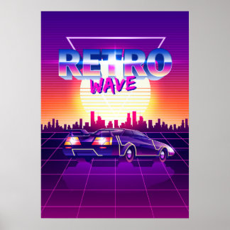 Synthwave Space: Retrowave Poster