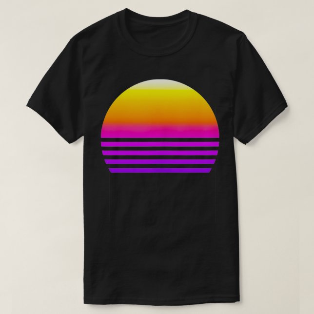 Synthwave Sunset T-Shirt (Design vorne)
